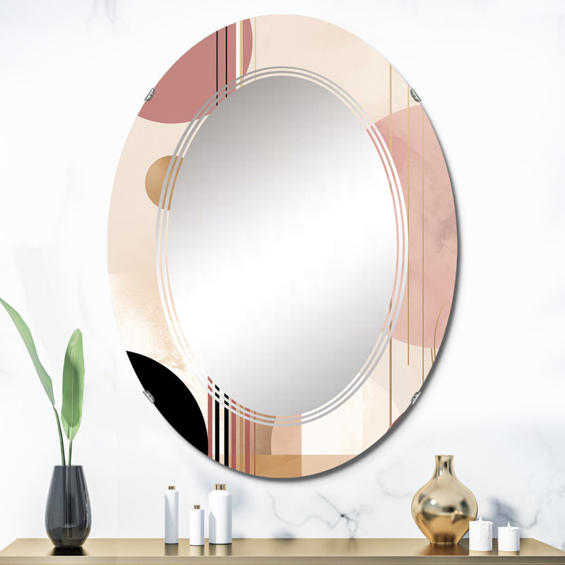 Lagrosa - Miroir mural moderne ovale, 36 po x 24 po