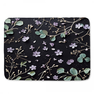 Tapis de bain floral