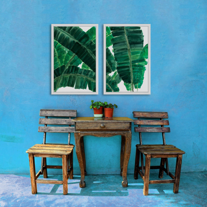 Ensemble de 2 cadres photo « la habana ii diptych », Cadre blanc, H 45 po x l 30 po x L 1,5 po