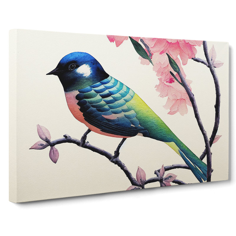 Watercolour Swallow Bird Vol.1 - Wrapped Canvas