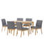 Ensemble de salle à manger rectangulaire L 59,1 po x l 35,4 po Chennault-2039187532-2039191120