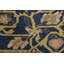 Tapis unique en laine noué à la main de 6 pi 6 po x 9 pi 11 po des années 1960 Shirly