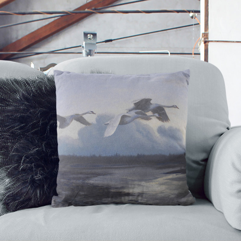 Square Cushion, 55cm H x 55cm W x 20cm D, White