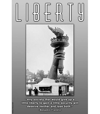 « liberty » par wilbur pierce, affiche rétro
