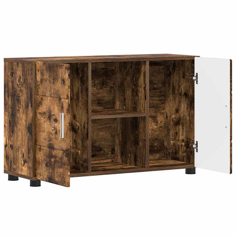 Rectangle Accent Cabinet, Smoked Oak