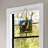 14"H Bald Eagle Stained Glass Window Panel