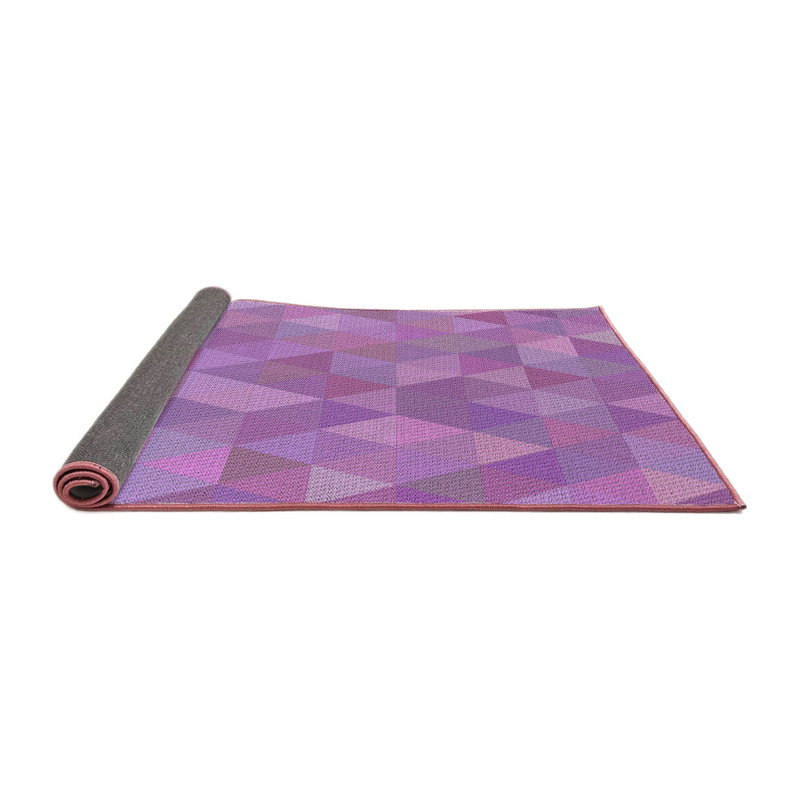 Tapis mauve/rose/mauve à motifs Millbury, Rond 6 pi