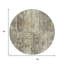 Tapis rond 8 po