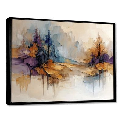 Ol marii, horizon flou de l'illusion dorée I - forêt, art mural