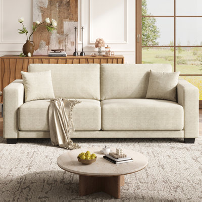 86 Inch Sofa With Extra Deep Seats Oversize,2 Seater Sofa For Living Room