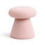 Repose-pieds pivotant rembourré en tissu Mushroom Teddy