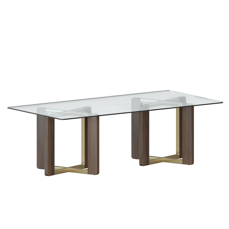 96'' L x 44'' W Glass Rectangular Table Top