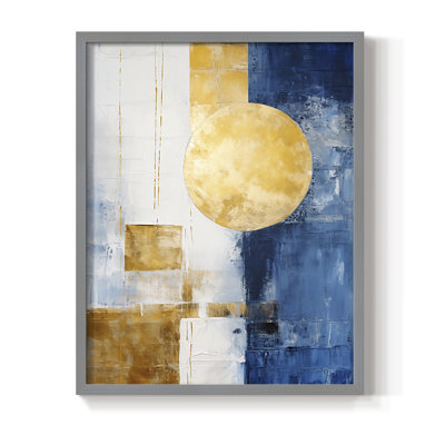 Série ABSTRACT Dxxiii - reproduction encadrée de qualité supérieure - prête à être accrochée - aucun clou requis