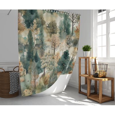 Haaroon Abstract Shower Curtain