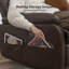 Electric Power Swivel Recliner Sofa With USB/Type-C Charging