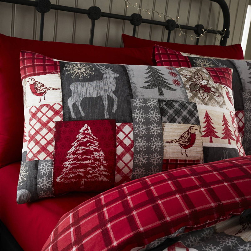 Anesia Cotton Blend Patchwork Duvet Cover Set with Pillowcases Included, 135 x 200 cm Duvet Cover + 1 Standard Pillowcase