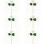 Ensemble de 6 branches de fleurs artificielles de chrysanthème 18,11 po à tige blanche soyeuse et souci de mariage