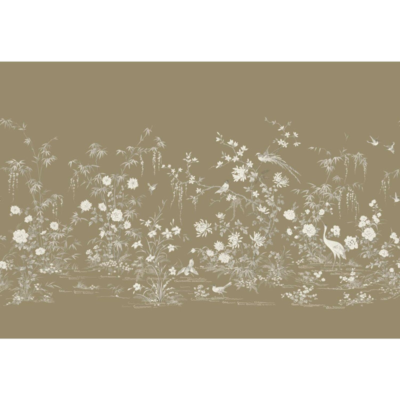 Rouleau de papier peint lisse à fleurs 10,2 pi 176,75 po, Lueur
