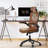 Office Chair With Adjustable Headrest & Lumbar Support - High Back Game Chairs With Flip-Up Arms, 360 Swivel Executive Computer Task Chair -2025016013