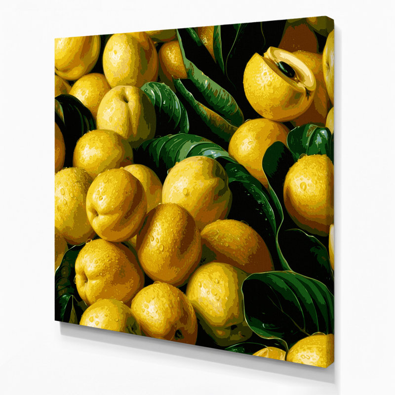 «Fruit Abiu», art mural sur toile vert, H 8 po x l 8 po
