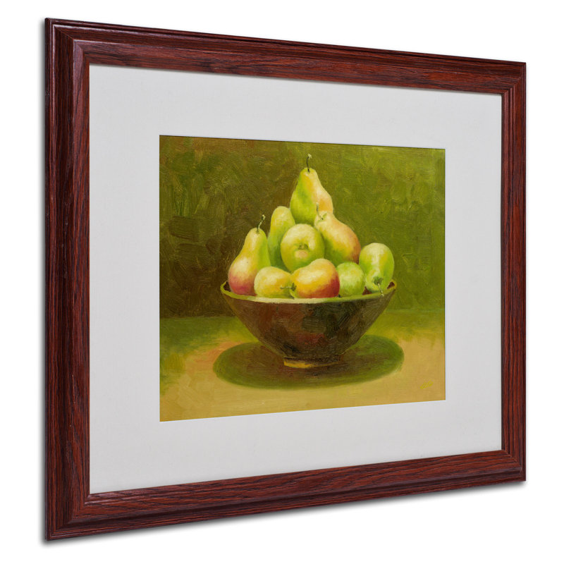 «Still Life with Pears», reproduction sur toile encadrée, Brun, H 16 po x l 20 po x P 0,5 po