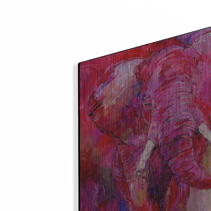 «Pink Elephant» par Richard Wallich, H 16 po x l 12 po