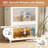  Plastic Stackable Storage Bins, Folding Organizer Boxes With Wheels And Magnetic Doors for Home & Office-849146768