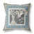 Motif floral blanc / noir