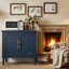 Buffet bleu 58,9 "- Buffet rétro avec tablettes réglables