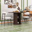 Ensemble de table de salle à manger 3 pièces avec tablettes de rangement intégrées et chaises rembourrées pour la salle à manger-1275470170