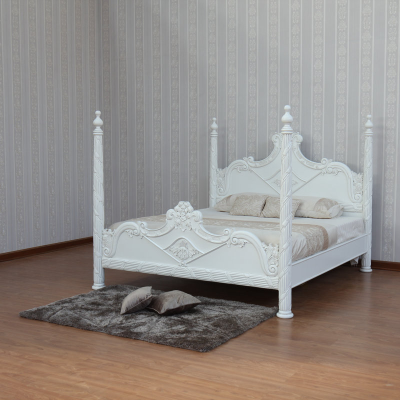 Versailles Four Poster Bed, Kingsize (5'), Mahogany