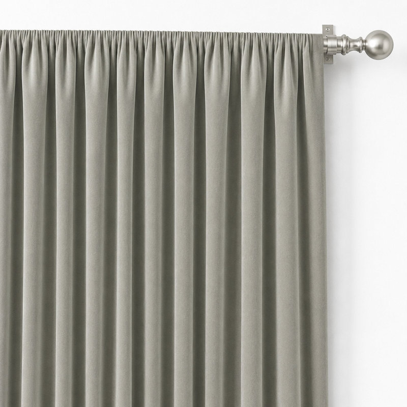 Solid Velvet | Velluto Fabric, Silver