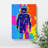 XC1022-1528X Colourful Astronaut - Wrapped Canvas Print-483366082