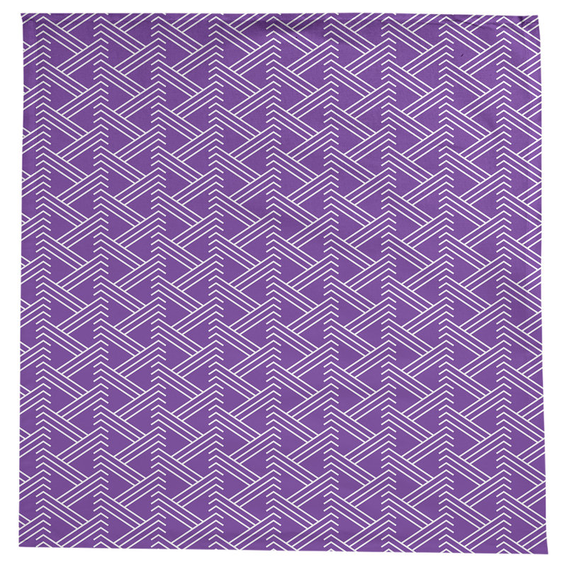 Classic Zig Zag Tablecloth, Purple/White