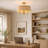 Stephane 3-Light 18" W Drum Semi Flush Mount 
