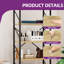 158cm H x 60cm W Metal Ladder Bookcase