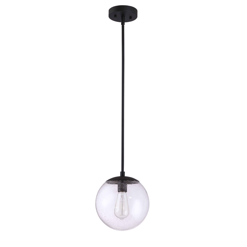 Vazken 1 - Light Single Pendant, Matte Black
