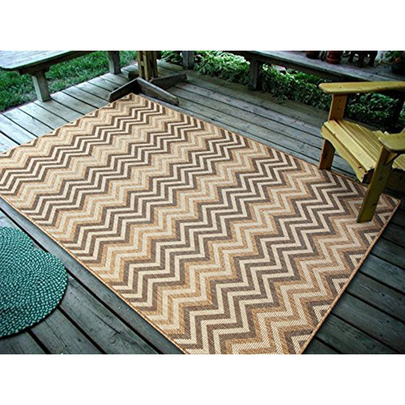 Tapis intérieur/extérieur gris/beige Jurgensen, Rectangulaire 4 pi 5 po x 7 pi