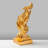 Elegant Hand-Painted Decorative Object, Gold Finish, 5.9 x 12.6 x 5.9 Inches | 100% Polyester, Unique Color Variations | Perfect for Home Decor, Living Room Accent, and Gift Ideas, Stylish and Eye-Catching Design-730786755