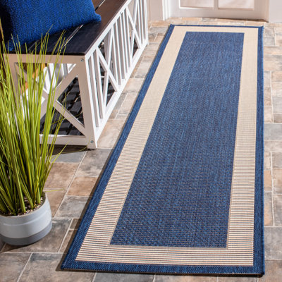 VIlmar Navy/Beige Indoor/Outdoor Area Rug