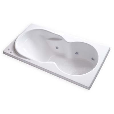 Baignoire de tourbillon à chute 72" x 36"