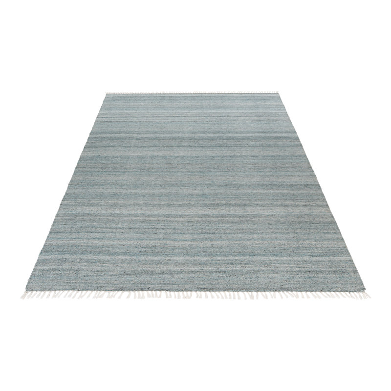 Nador Striped Area Rug, Rectangle 160 x 230cm, Blue