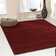 Solid Colour Machine Woven Red Area Rug