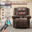 3-Position Adjustable Manual Recliner with Cup Holders-639370571