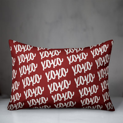XOXO XOXO Script Lumbar Pillow