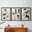 ABSTRACT Series CCCCLX-III - Impression encadrée sur mesure de qualité supérieure - 3 pièces-659668187