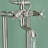 2 Handle Floor Waterfall Faucet with Diverter-99927423