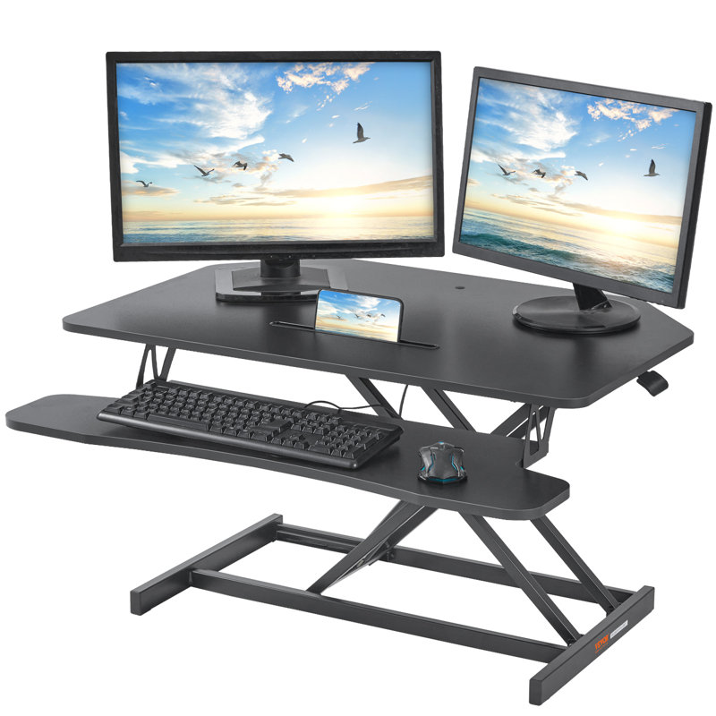 Halea Adjustable Metal Base Computer Desk