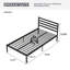 Base de lit plateforme en métal Classic