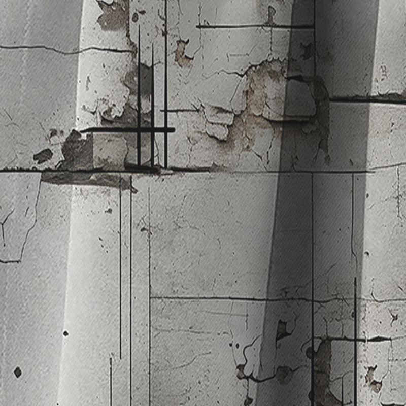 Industrial Balance - Rideau abstrait - Rideau occultant à formes géométriques - 1 panneau, L 52 po x L 108 po